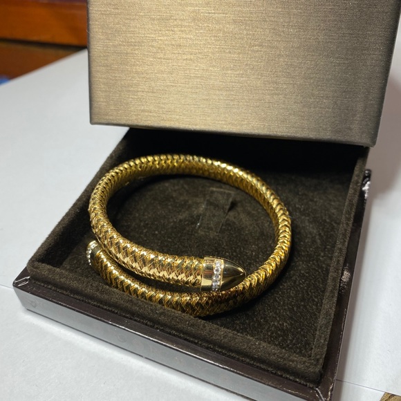 Roberto Coin Primavera 18k gold/diamond bracelet - Picture 10 of 14